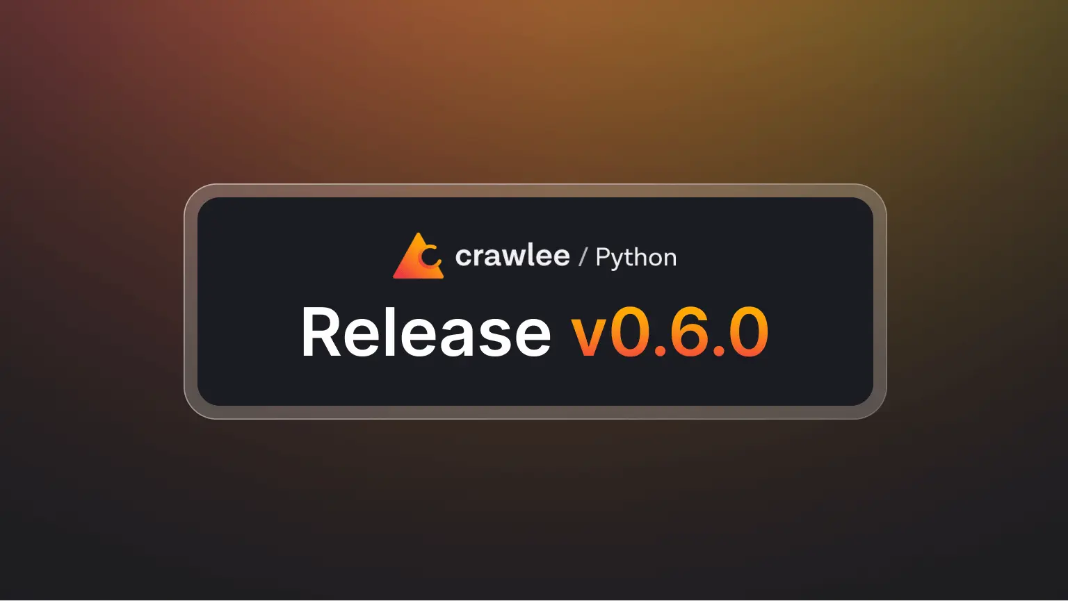 Crawlee for Python v0.6.0