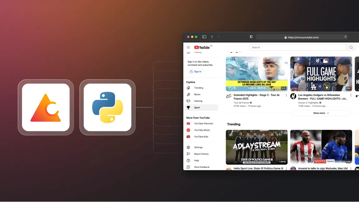 How to scrape YouTube using Python